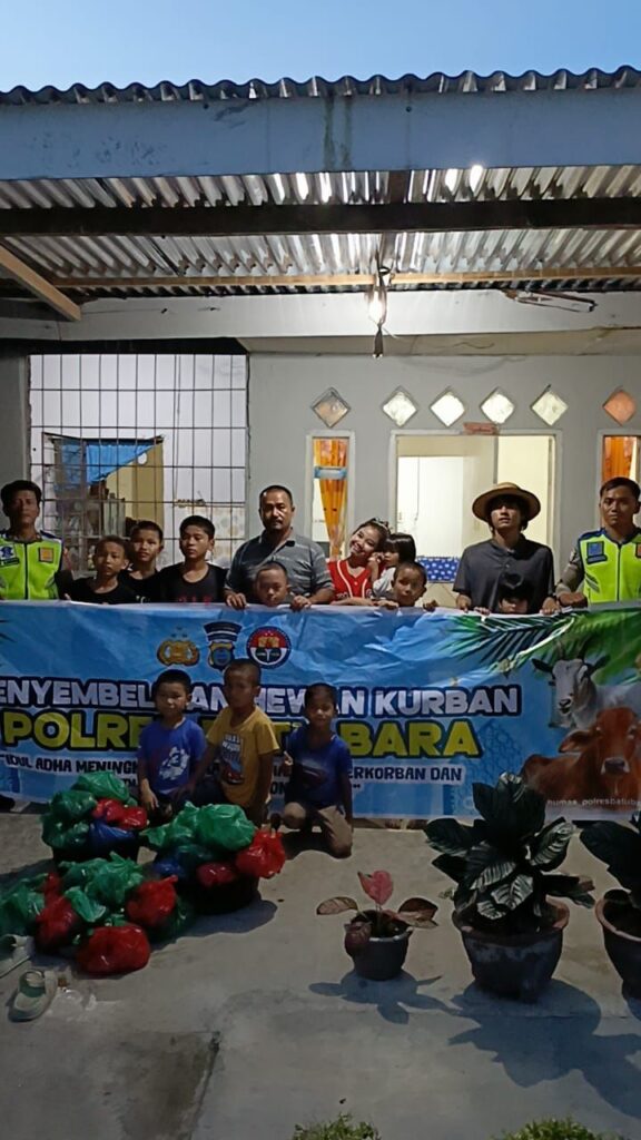 Satlantas Polres Batu Bara Salurkan Daging Kurban ke Panti Asuhan, Wujud Kepedulian di Hari Raya Iduladha 1447 H