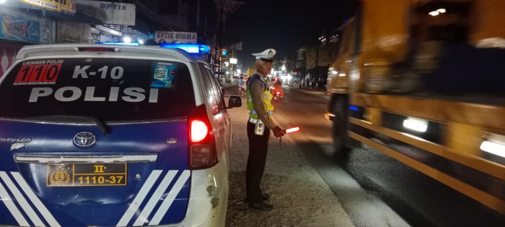 Patroli Blue Light Dilaksanakan di Wilayah Polres Batu Bara, Antisipasi Gangguan Kamseltibcarlantas