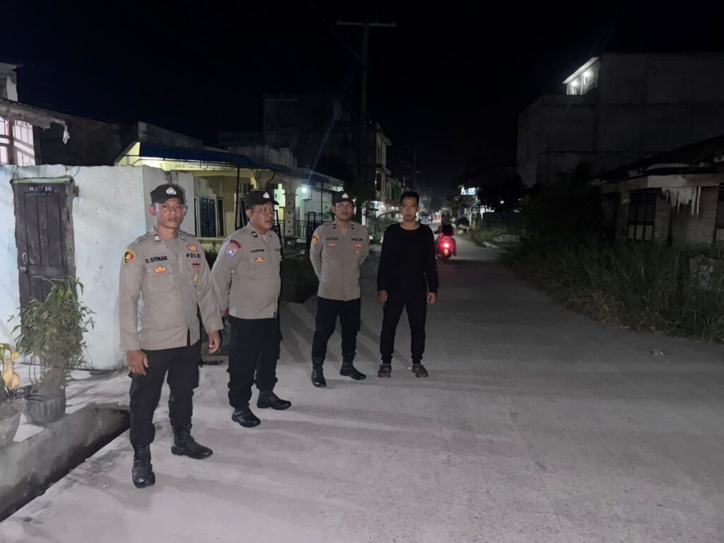 Personel Polsek Medang Deras Gelar Patroli Malam, Antisipasi Kejahatan Dan Gangguan Kamtibmas